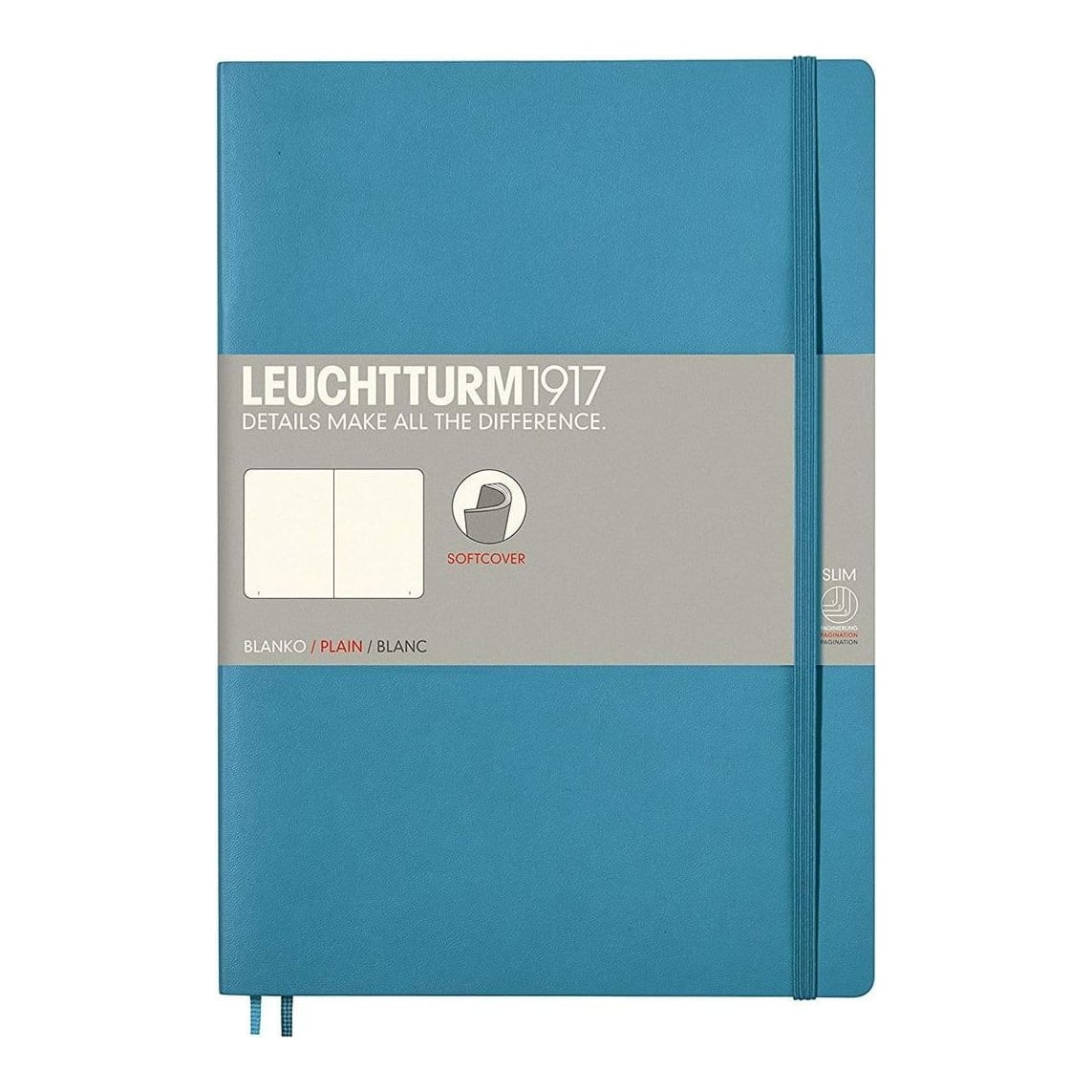 Caiet B5 Velin Coperta Flexibila Albastru Nordic Leuchtturm
