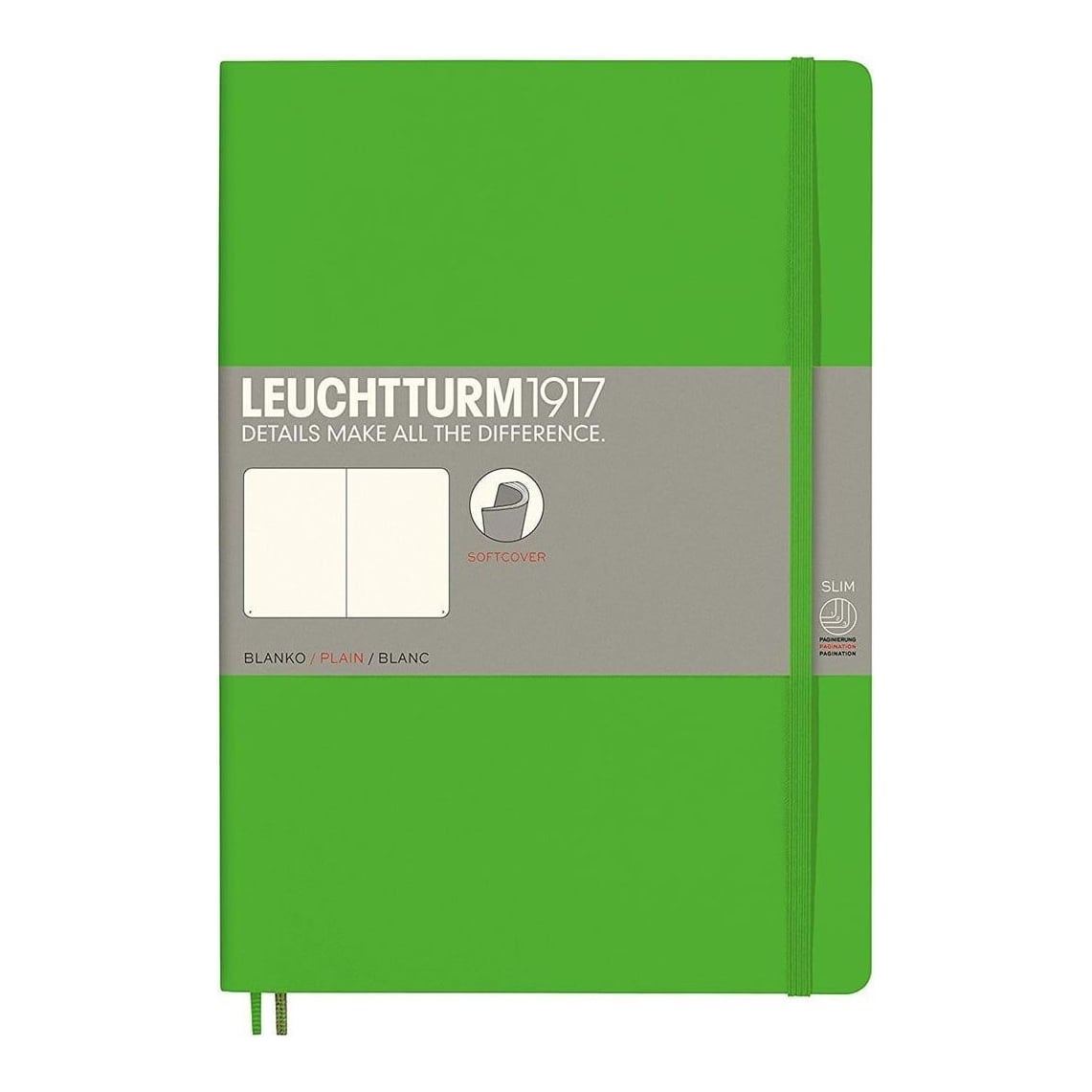 Caiet B5 Velin Coperta Flexibila Vernil Leuchtturm