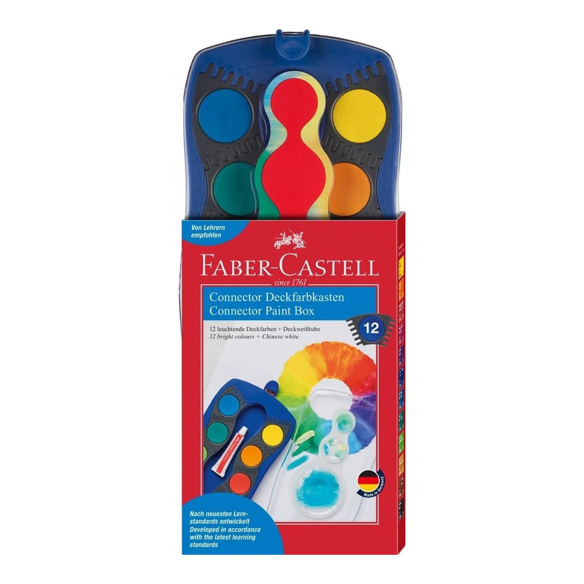 Acuarele 12 Culori Connector Albastre Faber-castell
