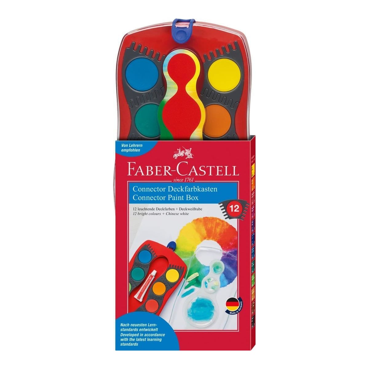 Acuarele 12 Culori Connector Rosu 2022 Faber-castell