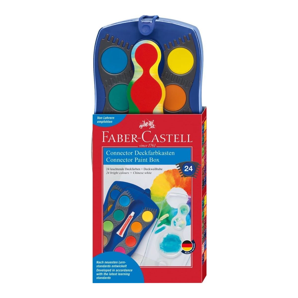Acuarele 24 Culori Albastre Connector Faber-castell