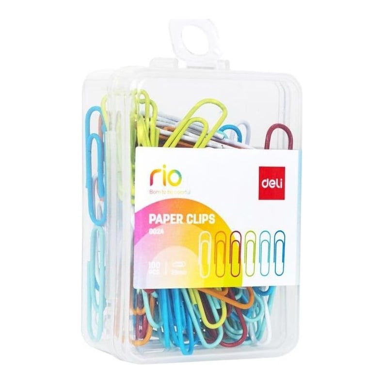 Agrafe Metal 29MM Color 100 Buc Cutie Plastic Deli