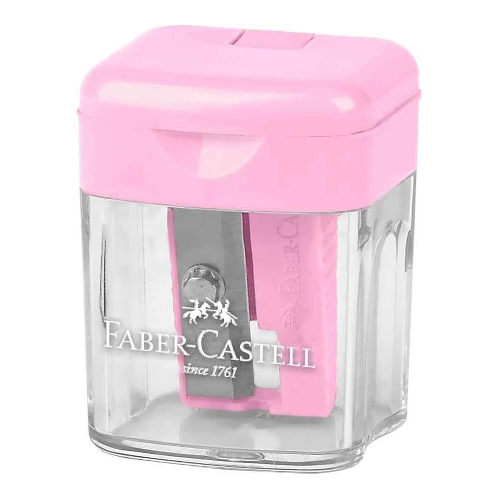Ascutitoare Plastic Simpla Cu Container Pastel Faber-castell