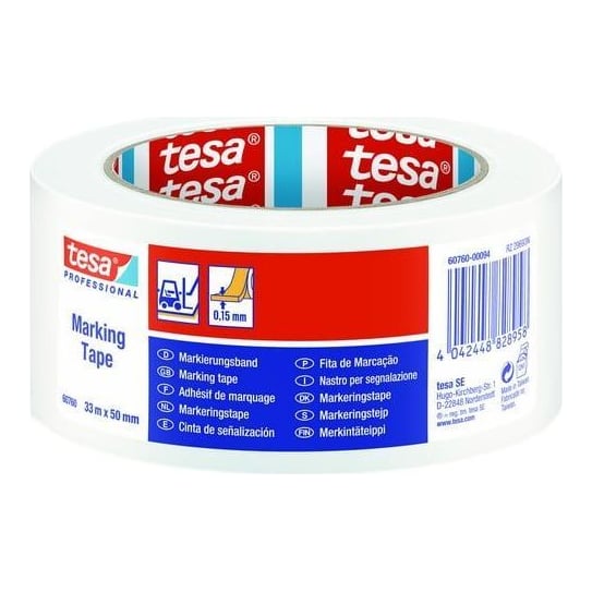 Banda Adeziva Marcare Alba 33M 50MM Tesa