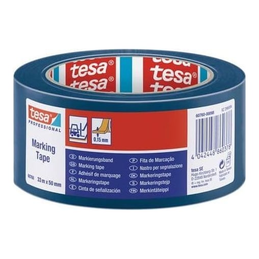 Banda Adeziva Marcare Albastra 33M 50MM Tesa