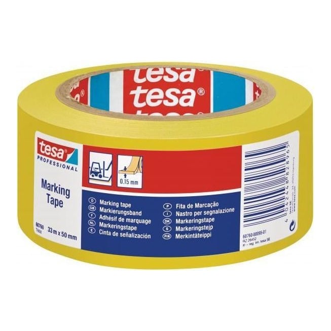 Banda Adeziva Marcare Galbena 33M 50MM Tesa
