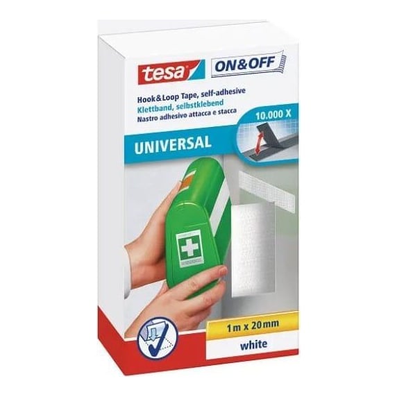 Banda Adeziva Cu Arici Alba 1M*20MM Tesa
