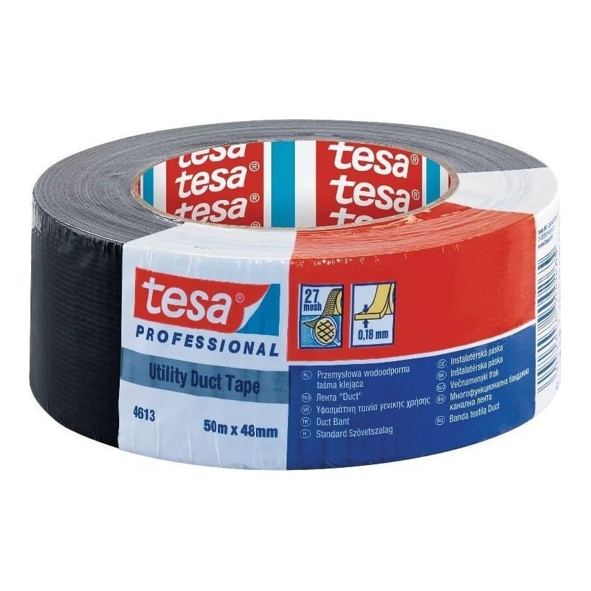 Tesa Banda Adeziva Duct Tape Neagra 50M*48MM
