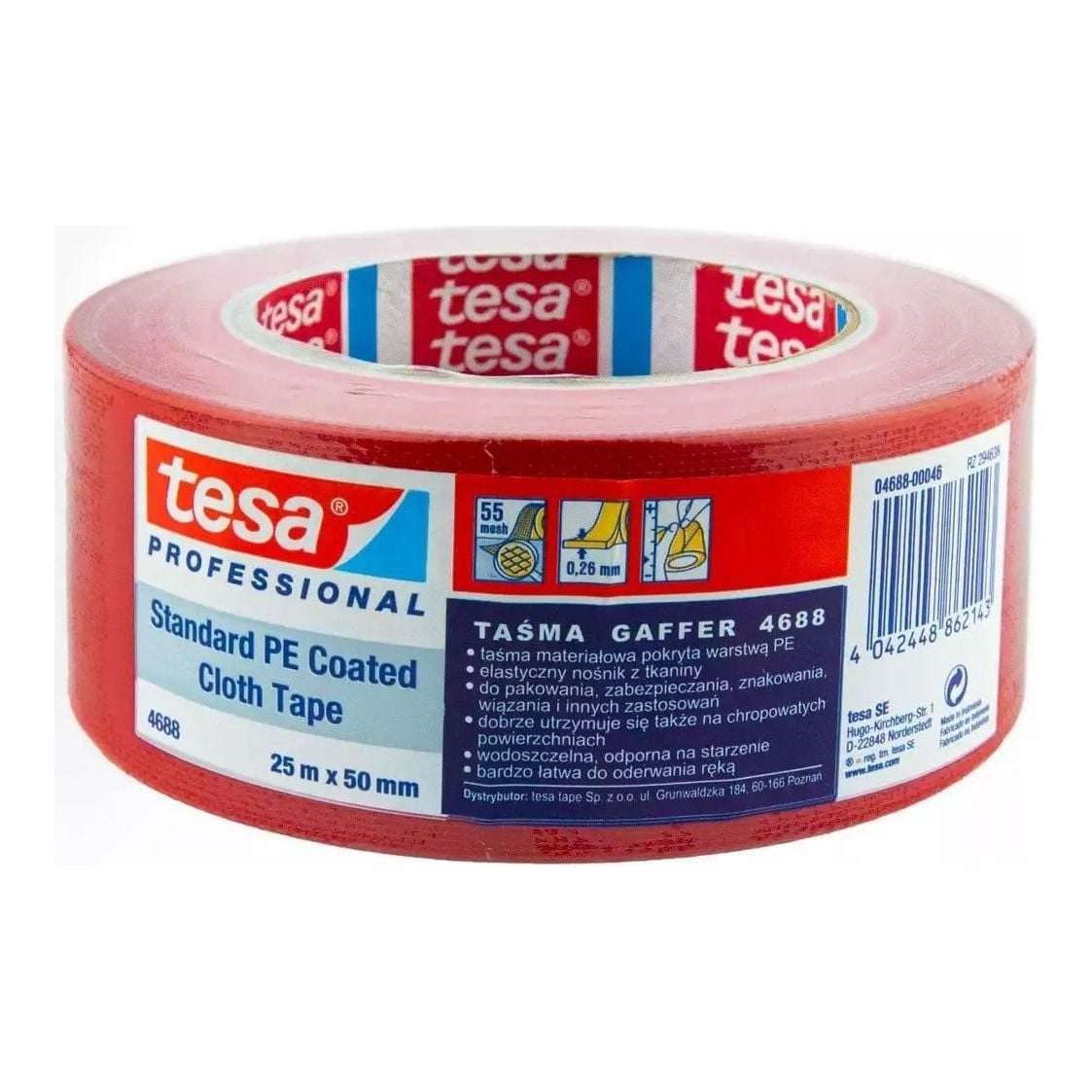 Banda Adeziva Textila Rosie 25M*50MM Tesa