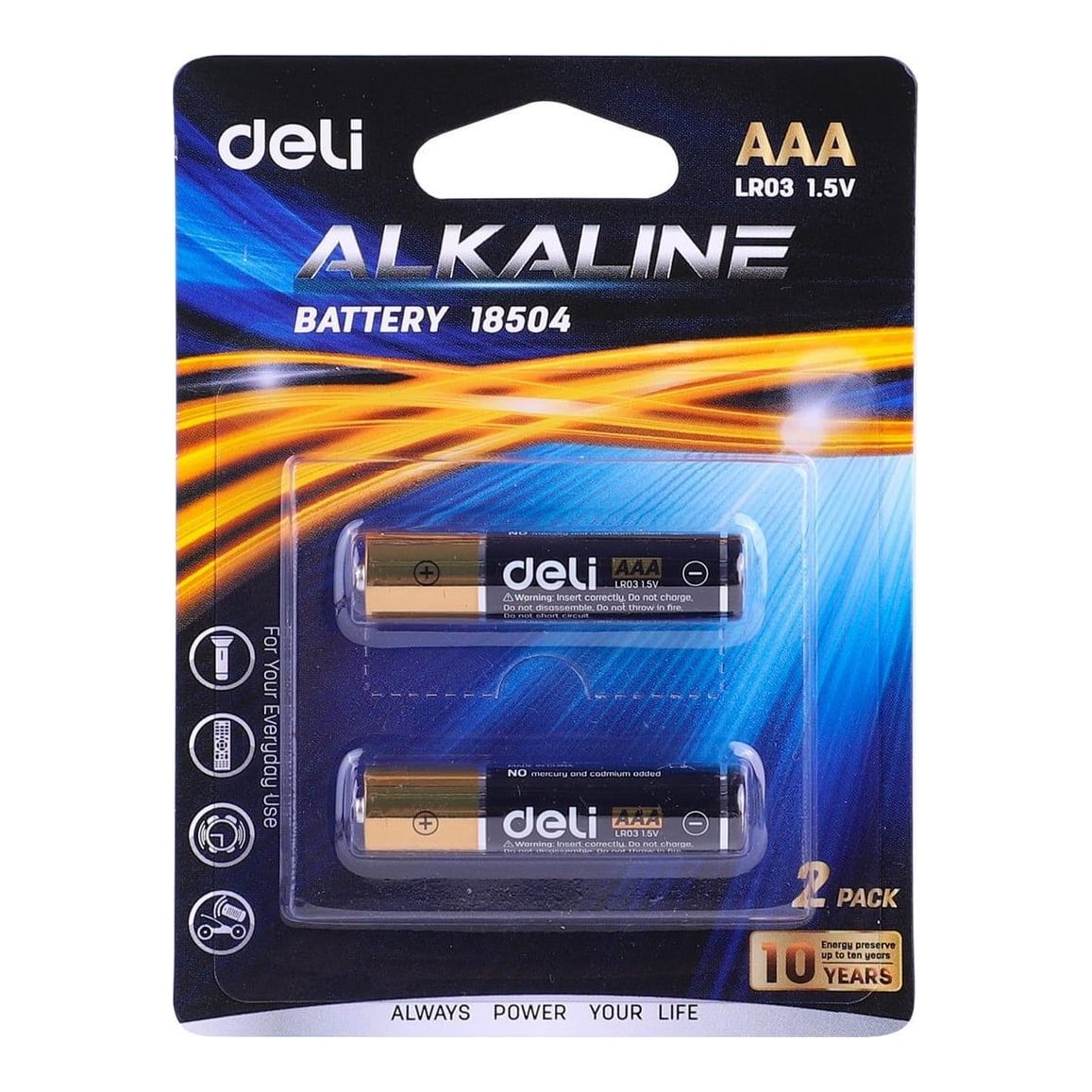Baterii R3(AAA) Alcaline 2 Buc/Set Deli