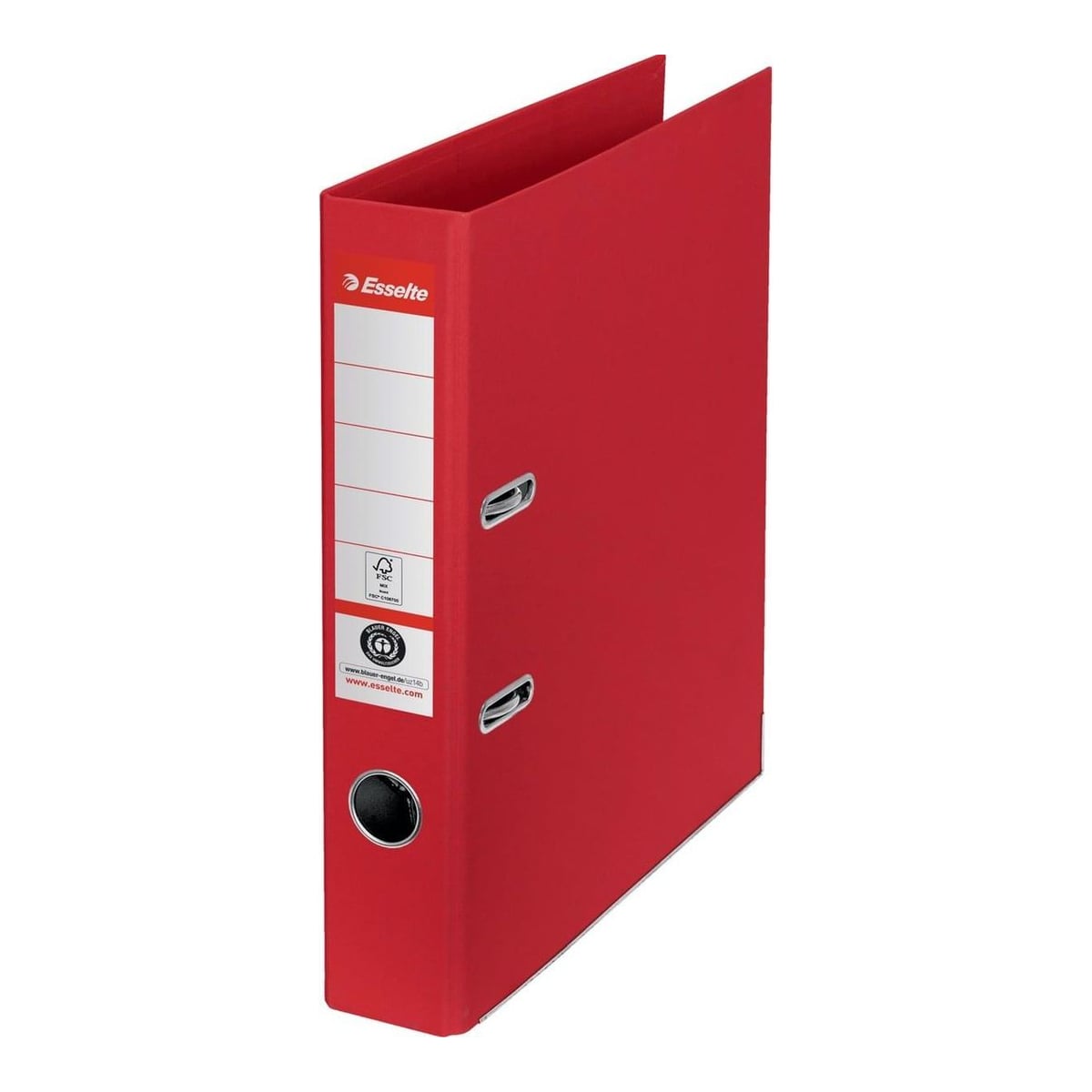 Biblioraft Carton Reciclat 5 Cm Rosu Vivida NR1 Power Fsc Esselte