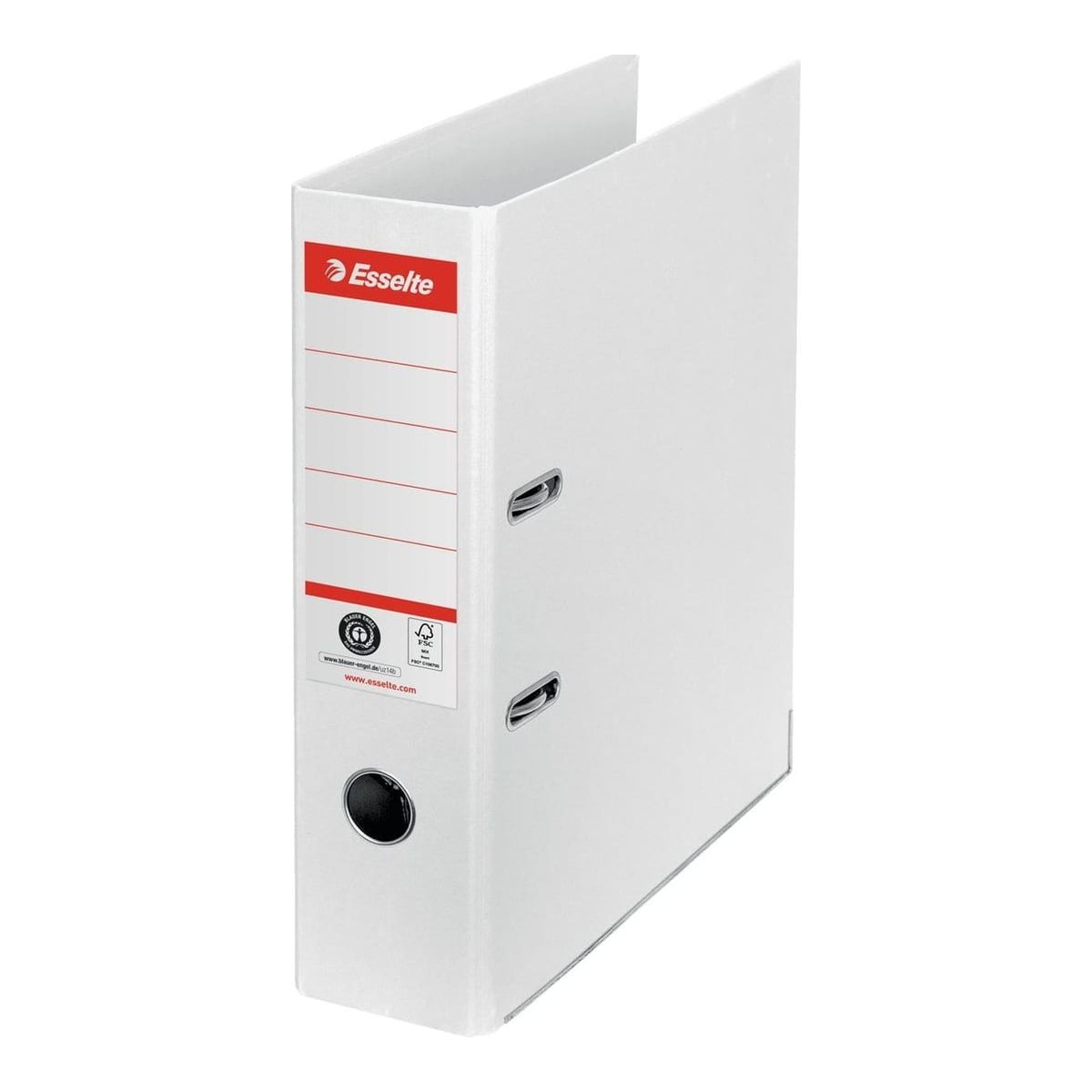 Biblioraft Carton Reciclat 7.5CM Alb NR1 Power Fsc Esselte