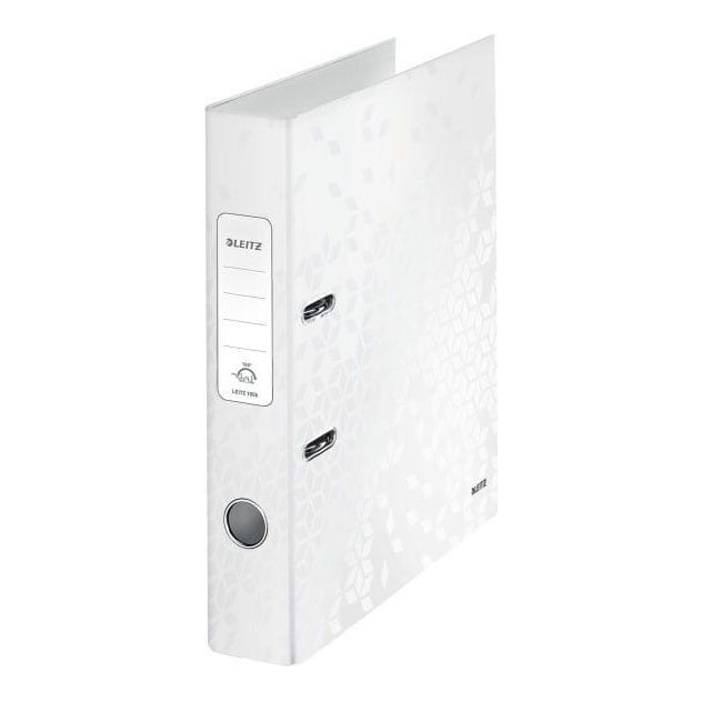 Biblioraft Plastifiat 5.2 Cm Alb Metalizat Wow Leitz