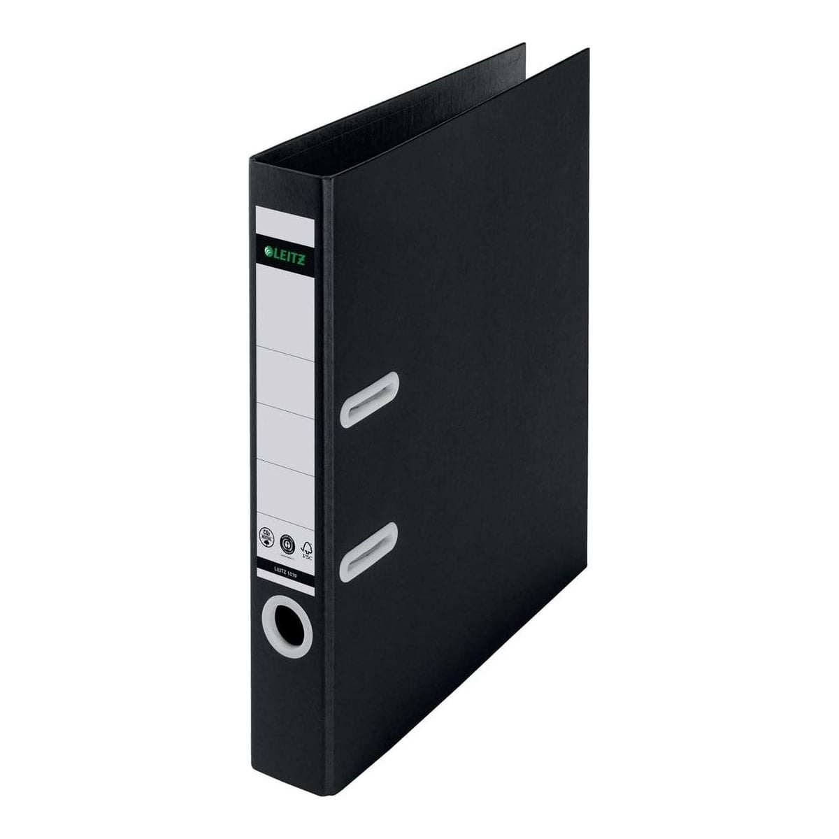 Biblioraft Plastifiat 5CM 180GRADE Negru Recycle Fsc Leitz