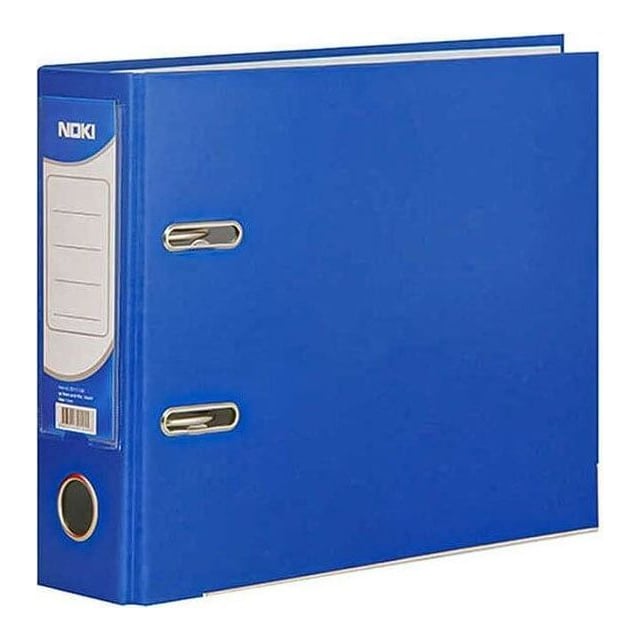 Biblioraft Plastifiat A5 7.5CM Albastru Noki