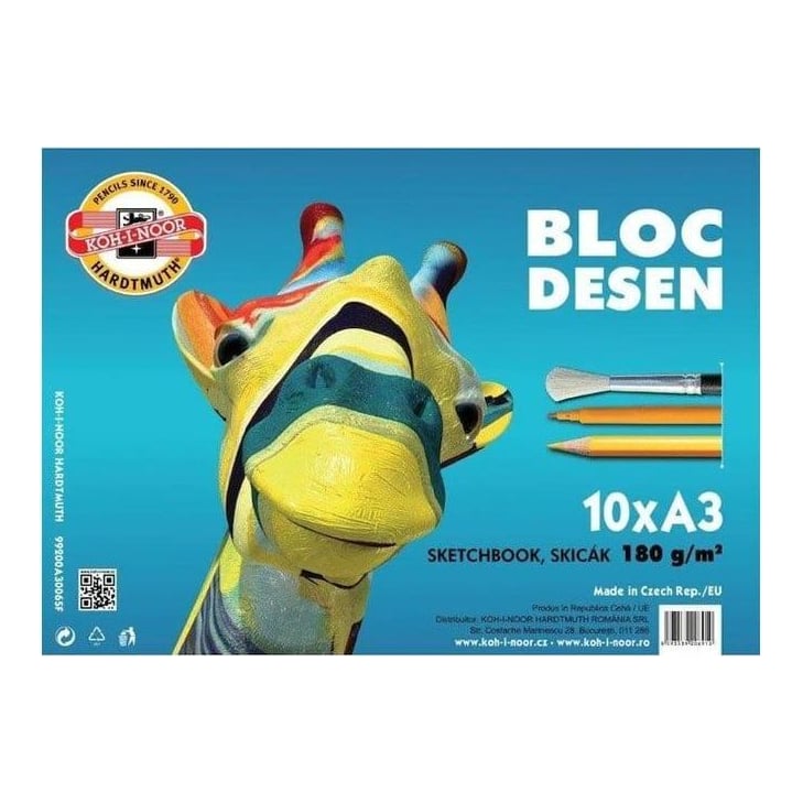 Bloc Desen A3 180G 10 Coli Koh-i-noor