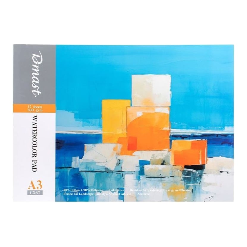 Bloc Desen Acuarela A3 12 File 300G Dmast By Pebeo