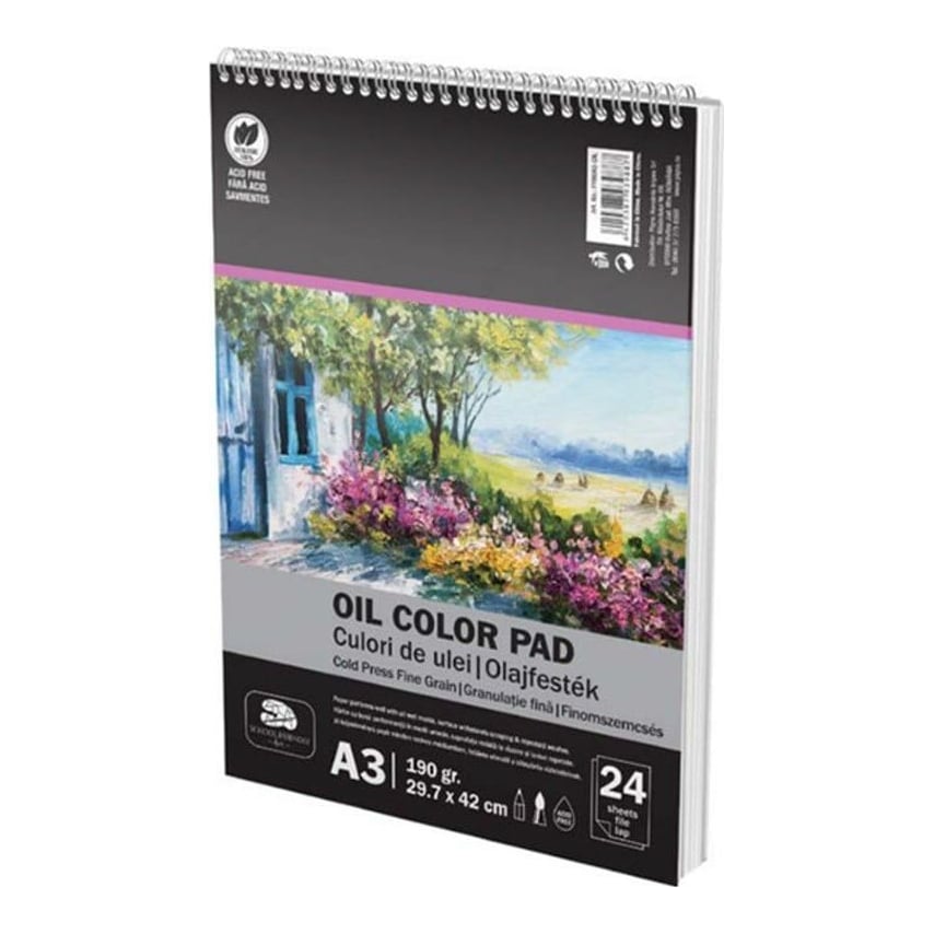Bloc Desen Spira A3 Culori Ulei 190G 24 File Pigna