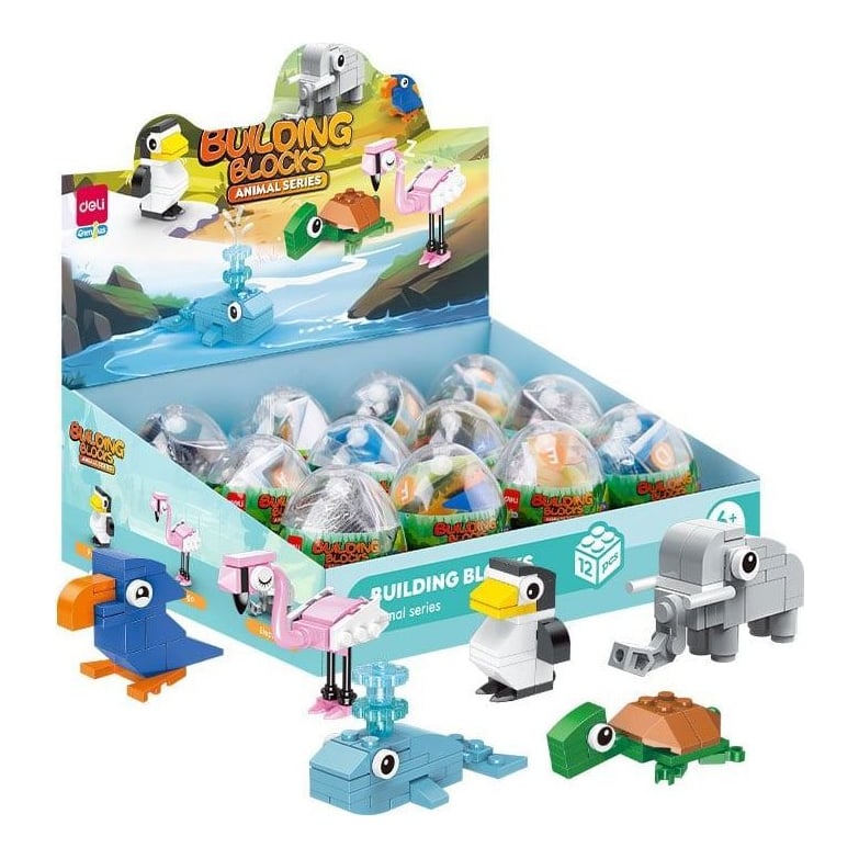 Blocuri Constructii Tip Lego Model Animale Asortate Deli