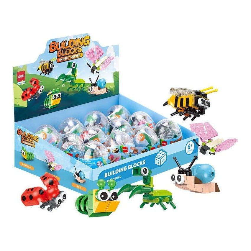 Blocuri Constructii Tip Lego Model Insecte Asortate Deli