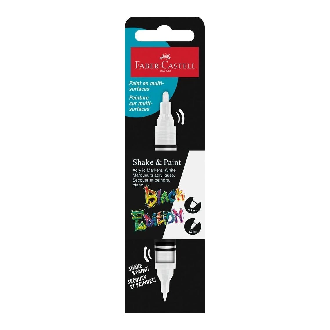 Marker Acrilic Shake&paint Alb Faber-castell