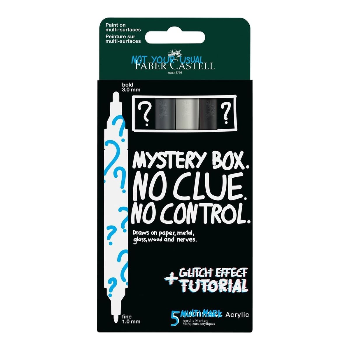 Blister 5 Markere Acrilice Multimark Mystery Set 1 Faber-castell