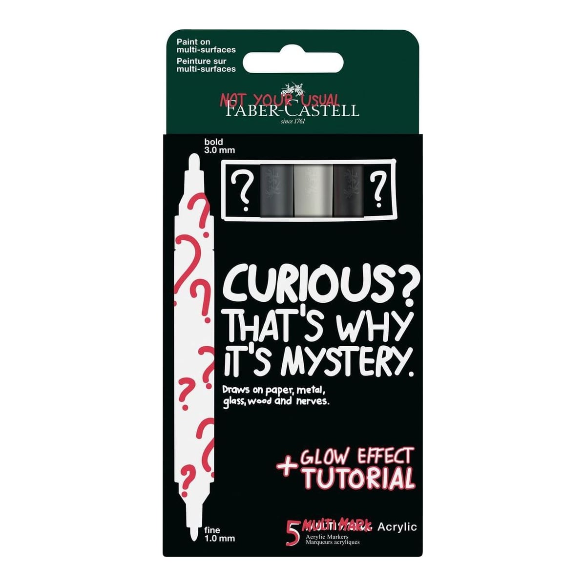 Blister 5 Markere Acrilice Multimark Mystery Set 2 Faber-castell