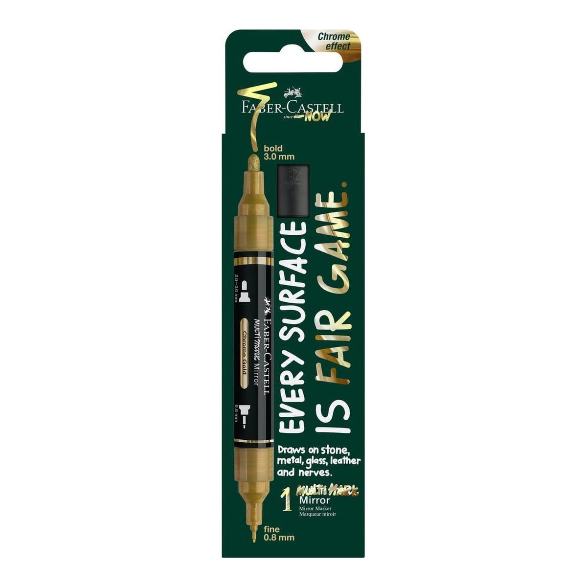 Blister Marker Acrilic Multimark Cul. 250 Auriu Efect Oglinda Faber-castell
