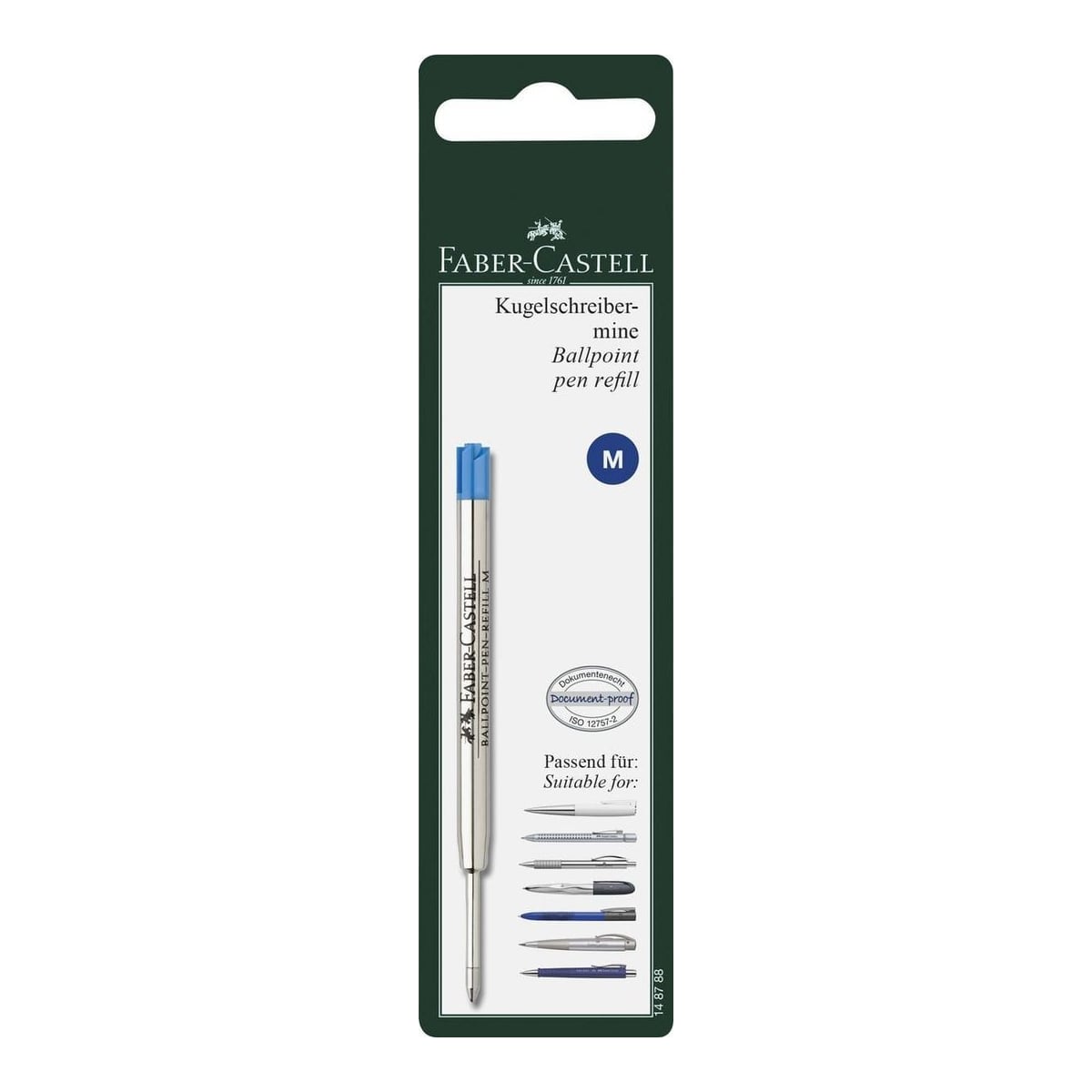 Blister Rezerva Pix Metal M Albastra Faber-castell