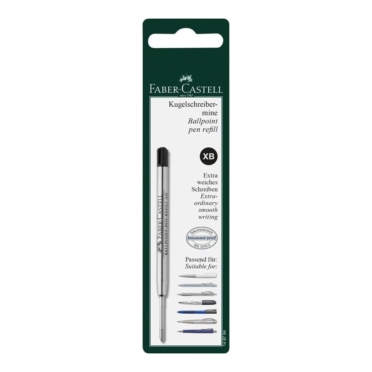 Blister Rezerva Pix Metal Xb Neagra Faber-castell