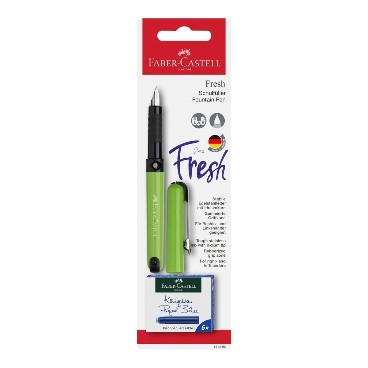 Blister Stilou Scolar Vario + 6 Cartuse Faber-castell