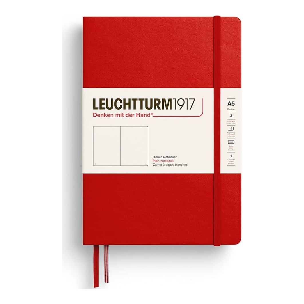 Caiet A5 Velin Coperta Rigida Rosu Cherry Leuchtturm