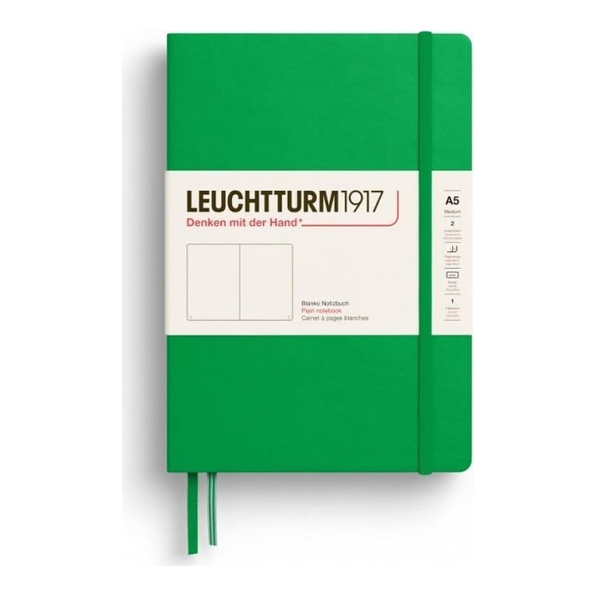 Caiet A5 Velin Coperta Rigida Verde Primavaratic Leuchtturm
