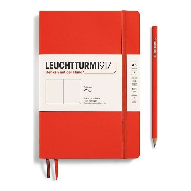 Caiet A5 Velin Coperta Flexibila Portocaliu Inchis Lobster Leuchtturm