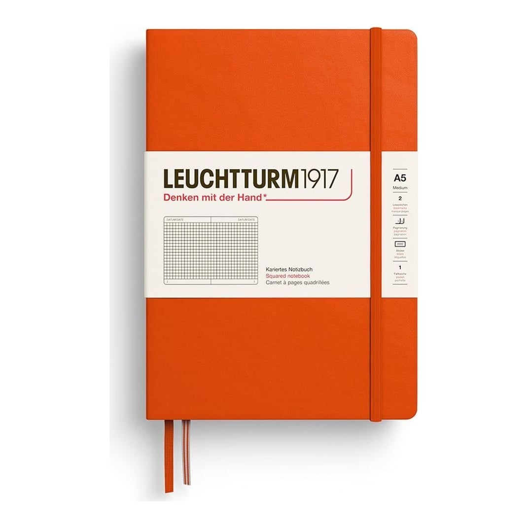 Caiet A5 Aritmetica Coperta Rigida Portocaliu Dovleac Leuchtturm