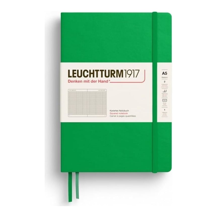Caiet A5 Aritmetica Coperta Rigida Verde Primavaratic Leuchtturm