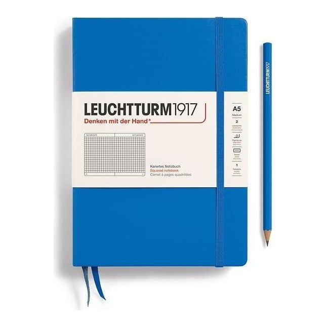 Caiet A5 Aritmetica Coperta Rigida Albastru Ciel Leuchtturm