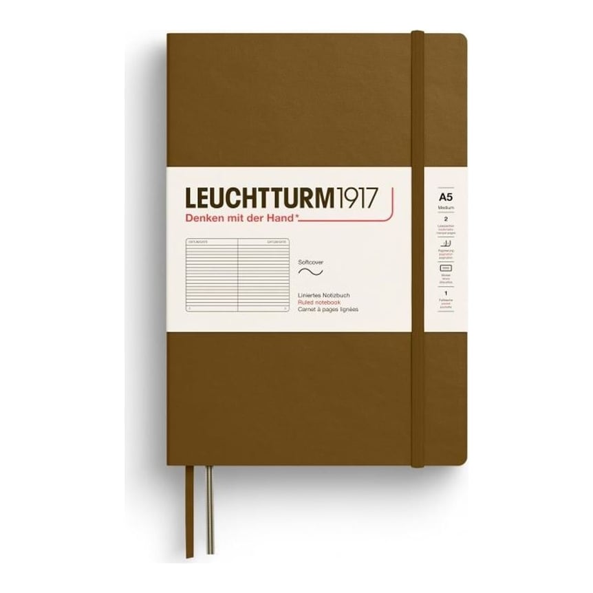 Caiet A5 Dictando Coperta Flexibila Maro Scortisoara Leuchtturm