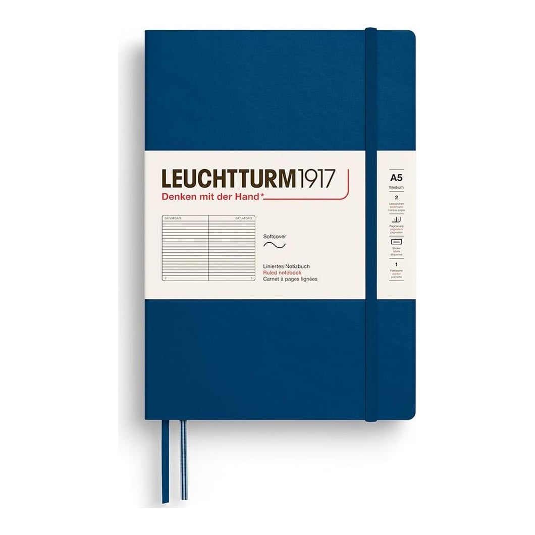 Caiet A5 Dictando Coperta Flexibila Indigo Leuchtturm