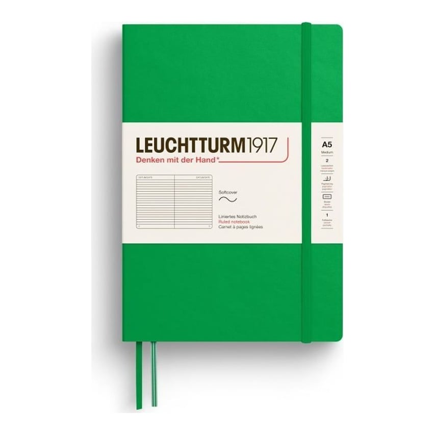 Caiet A5 Dictando Coperta Flexibila Verde Primavaratic Leuchtturm
