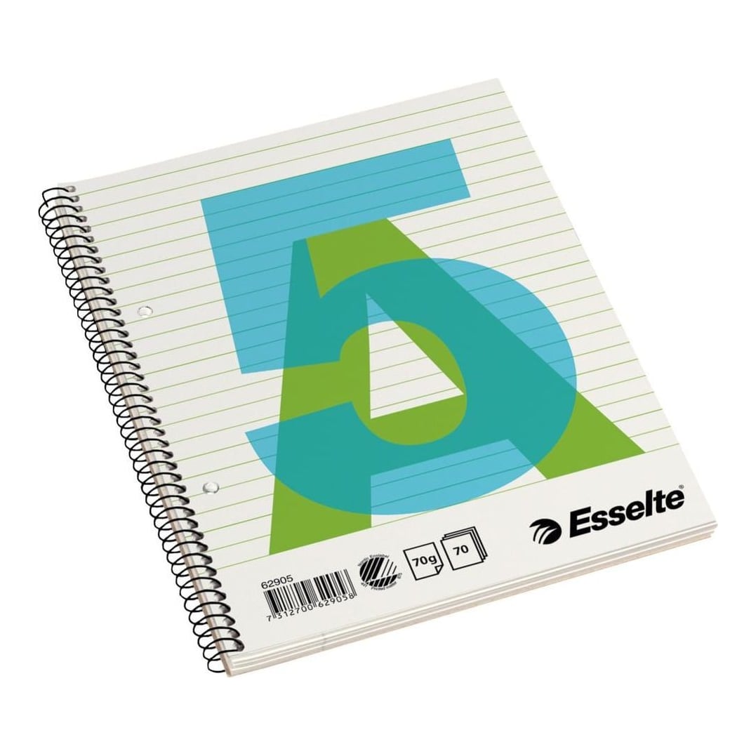 Caiet Birou Spira A5 70 File Dictando Coperta Carton Esselte