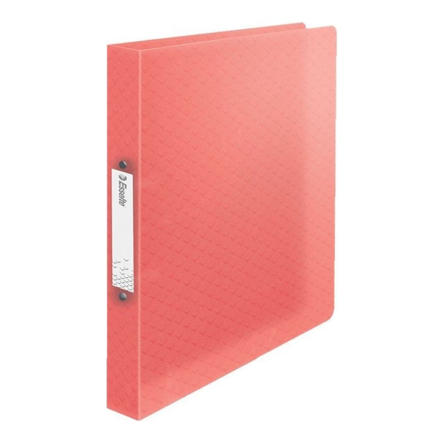 Caiet Mecanic A4 2 Inele 25MM/32MM Coperta Flexibila Corai Colour'breeze Esselte