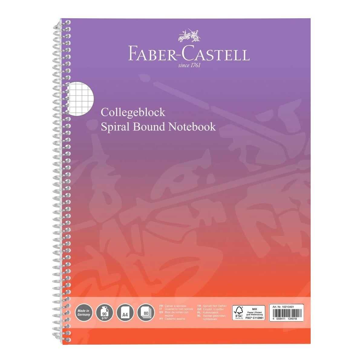 Caiet Spira A4 80 File 90G Aritmetica Coperta Carton Flow Faber-castell