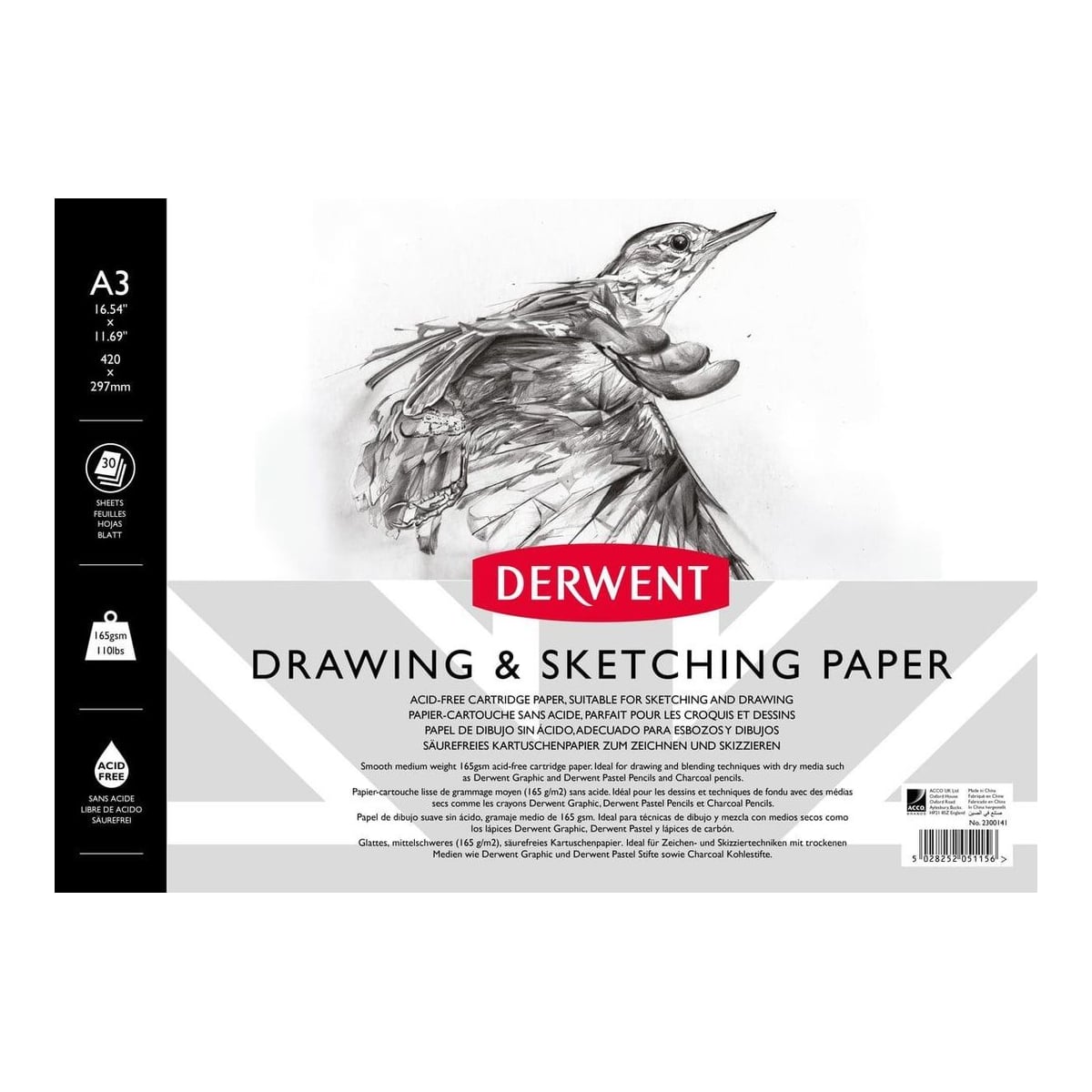 Caiet Spira Pentru Schite Si Desen A3 30 File 165G Professional Derwent