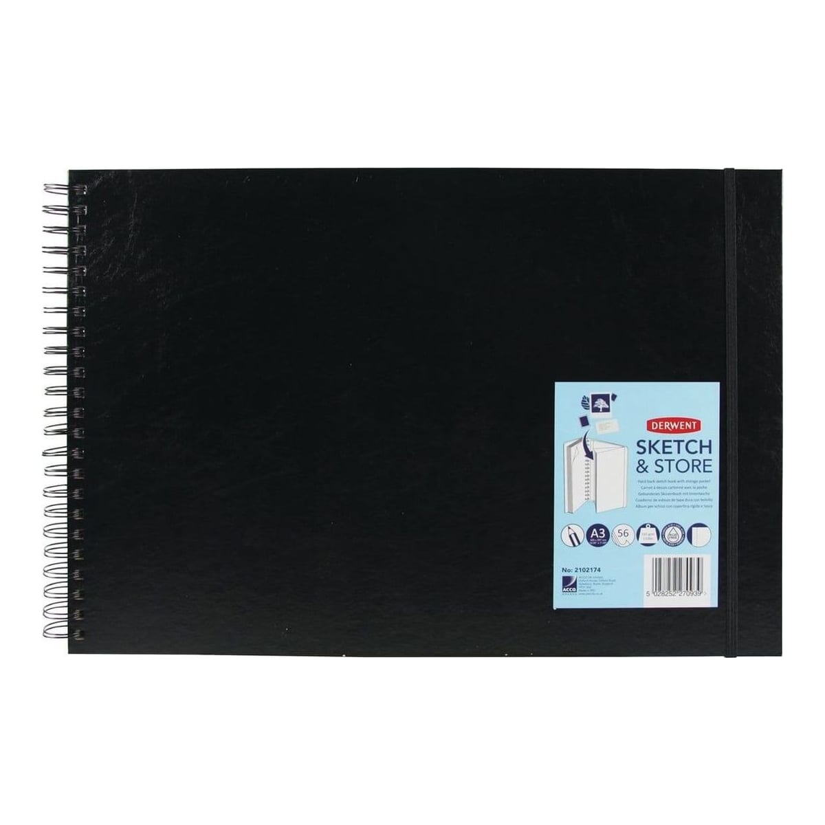 Caiet Spira Pentru Schite Si Desen A3 56 File 165G Cu Mapa Professional Derwent
