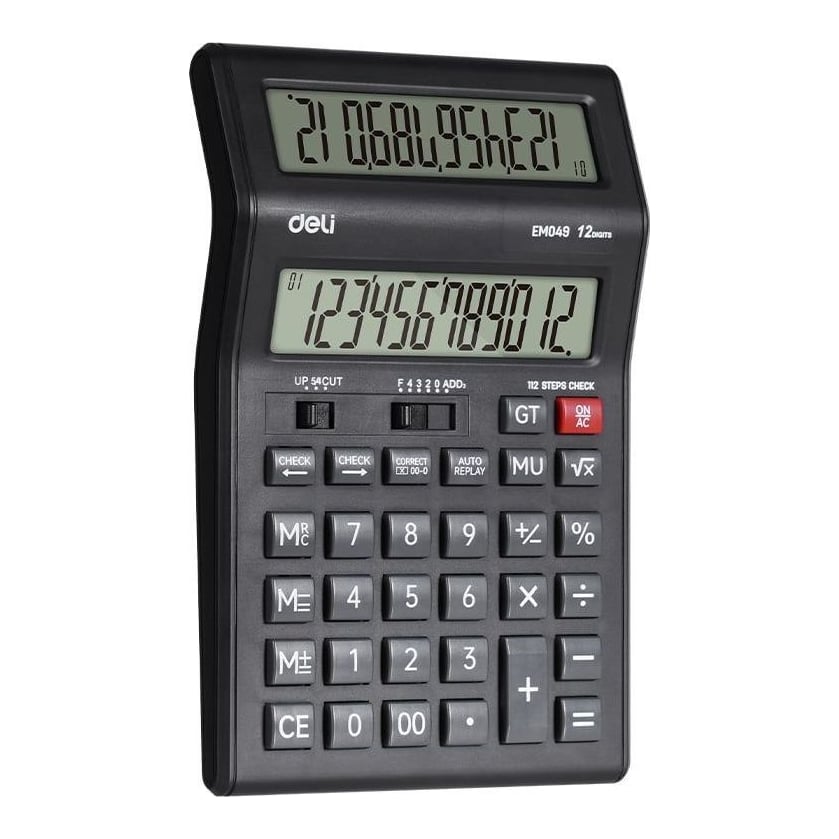 Calculator Birou 12 Dig Display Dublu M049 Deli
