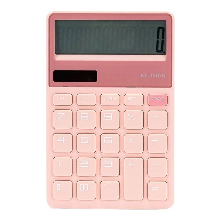 Calculator Birou 12 Dig Roz Deschis Nusign Deli