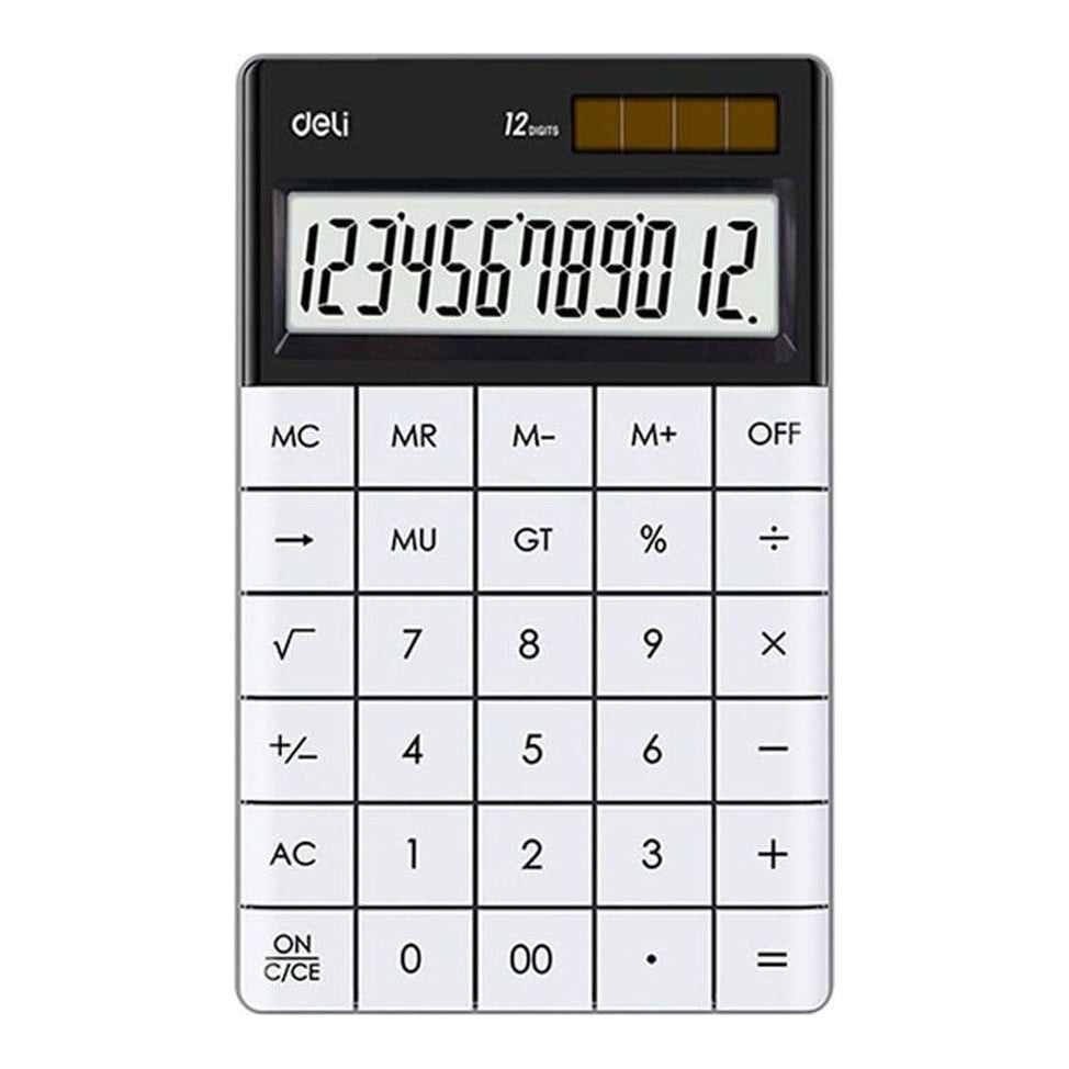 Calculator Birou 12DIG Modern Alb Deli