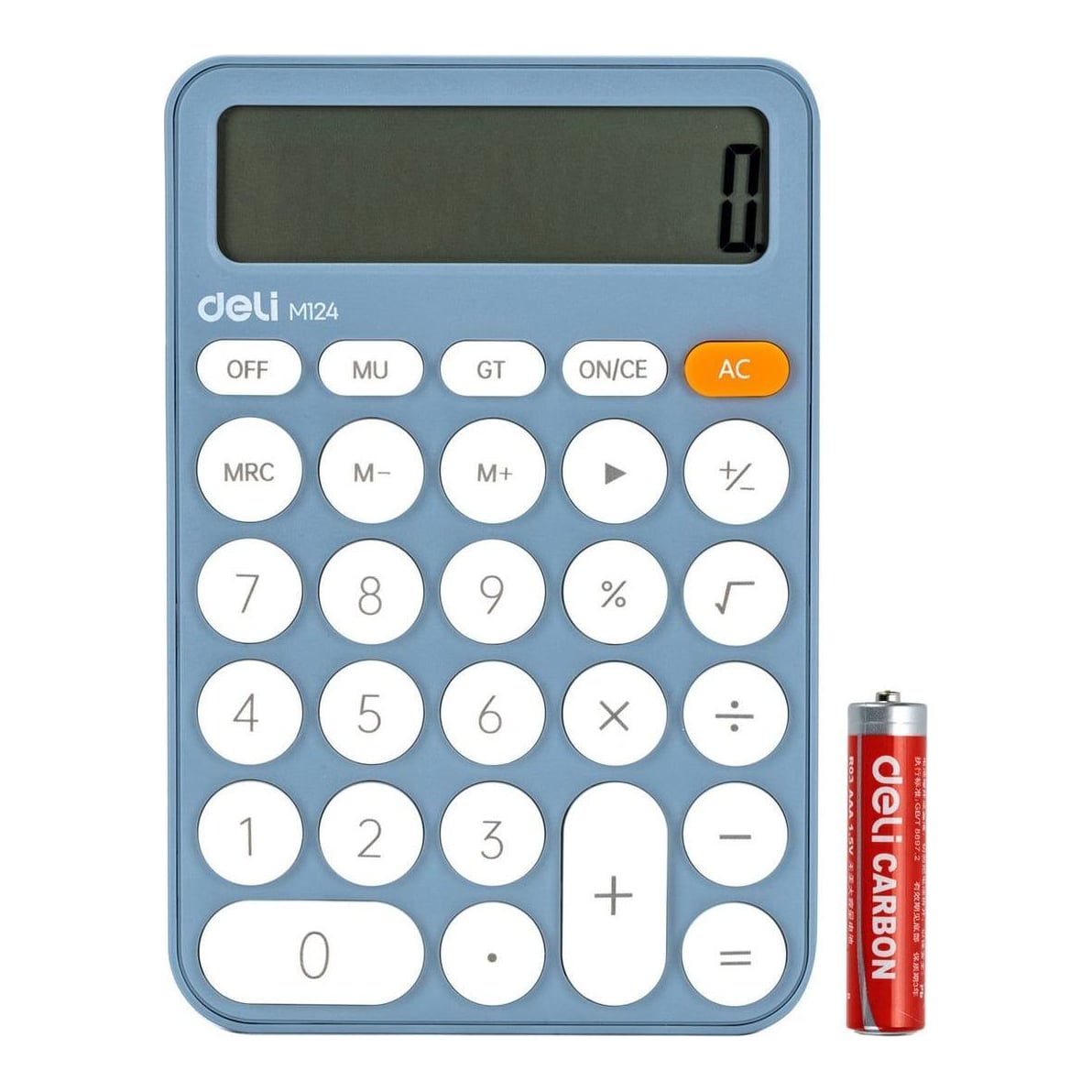 Calculator Birou 12DIG Plastic Fashion EM124 Bleu Deli