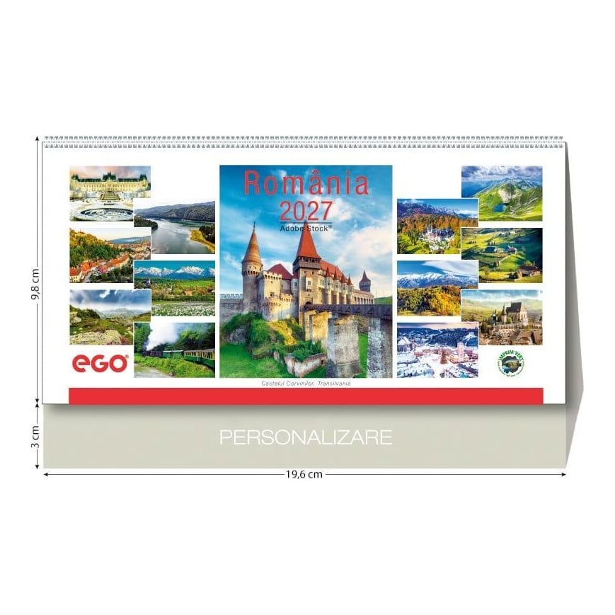 Calendar Birou Romania 13 File Ego
